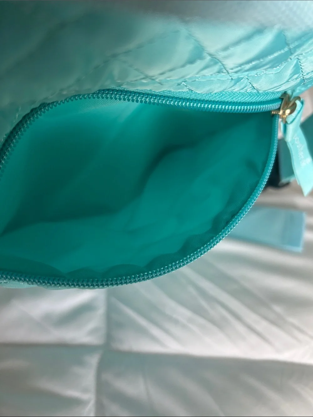 Simply Southern Quilted Aqua Sling Bag - Lightweight Crossbody for Women